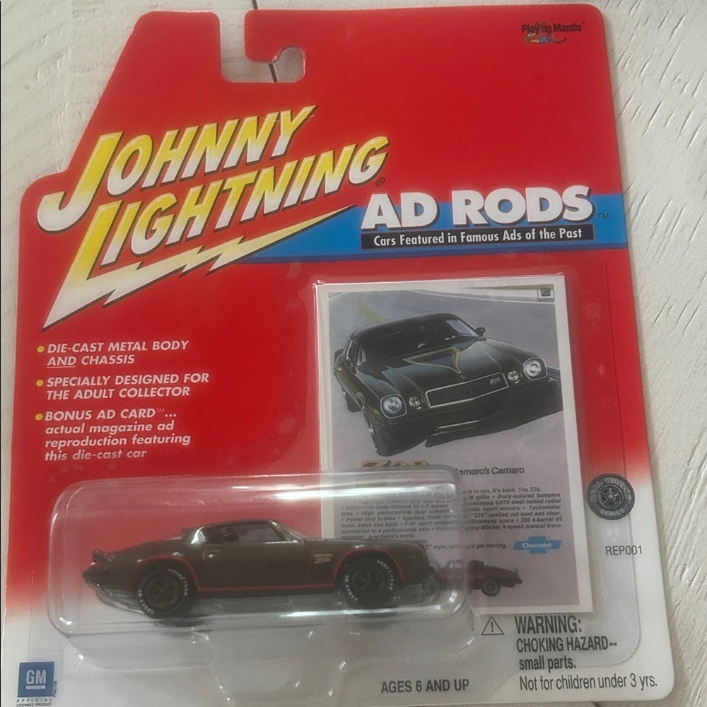 Johnny lightning ad rods z28 Camaro